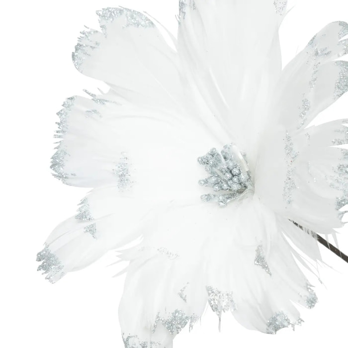 Branche plume blanc H65