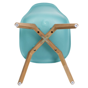Chaise Scandinave Coque Bleu Celadon - Lot De 2