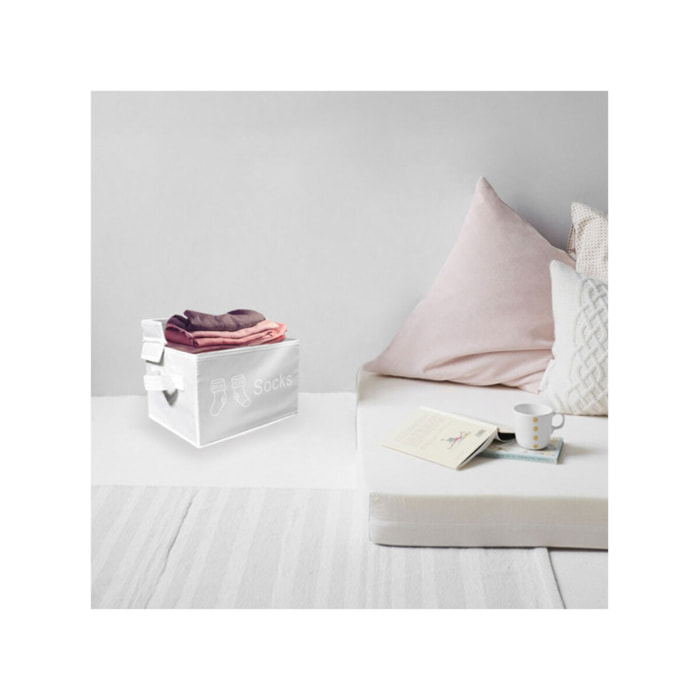 Lot de 4 boîtes de rangement avec couvercle en nylon - SPACE