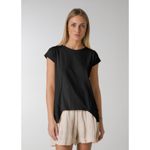 DEHA - T-shirt LINEN TRIMS T-SHIRT in cotone per donna