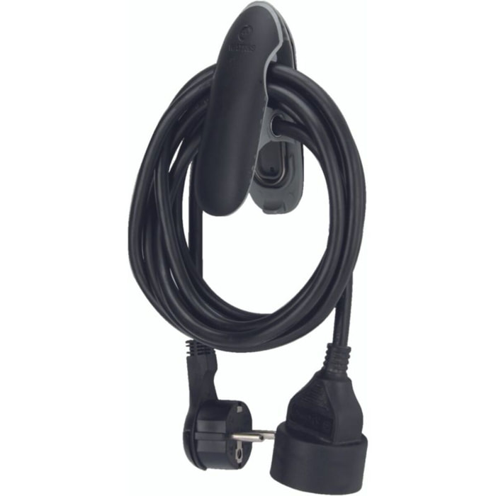 Rallonge WATT AND CO design clip 5m noir
