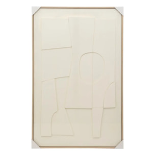 Déco murale 3D Yelena blanc 116x75cm