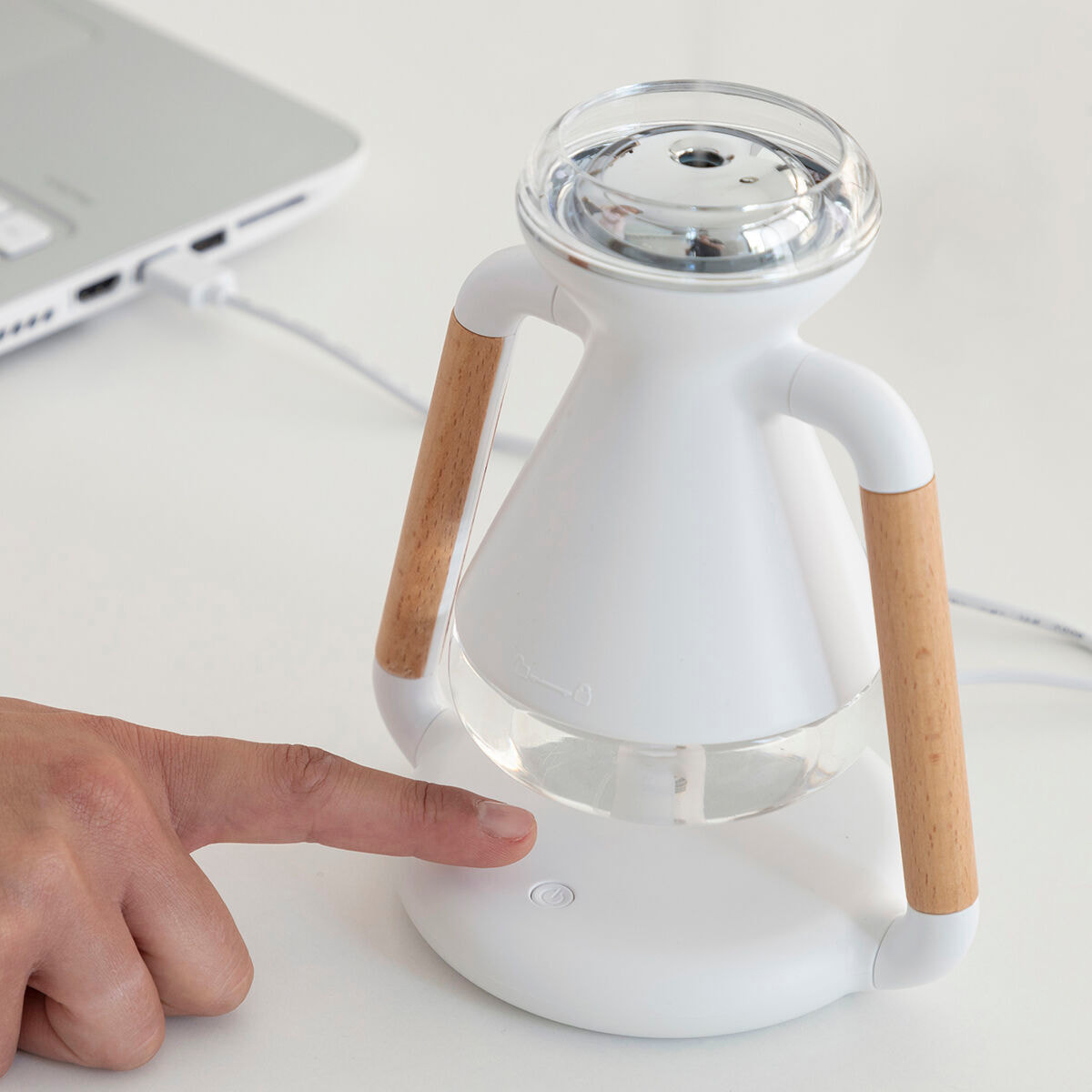 Umidificatore Diffusore per Ambienti e Caricabatterie Wireless 3 in 1 Misvolt InnovaGoods