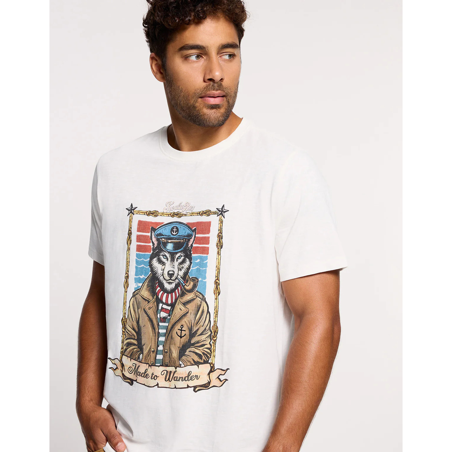 Camiseta Manga Corta Off White - Loberine
