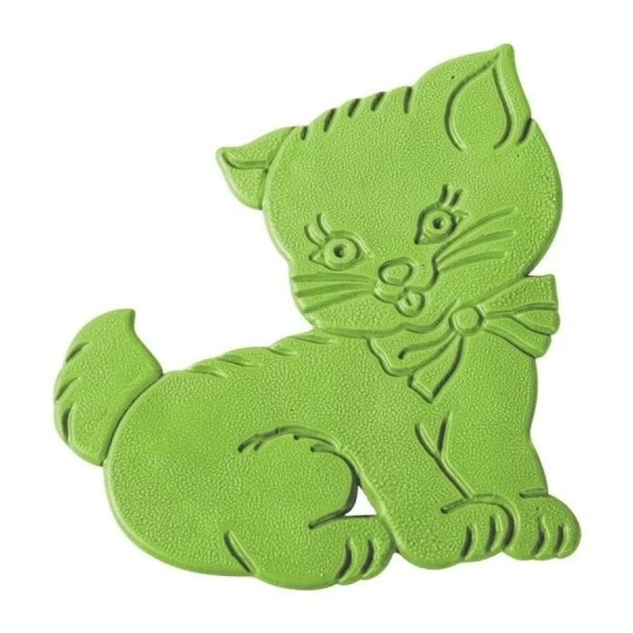 Lot de 5 stickers figurines antidérapantes de douche ou baignoire Caoutchouc Motif chat 12,5x11cm Multicolor MSV