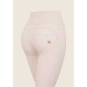 Pantaloni push up WR.UP® 7/8 superskinny vita alta similpelle