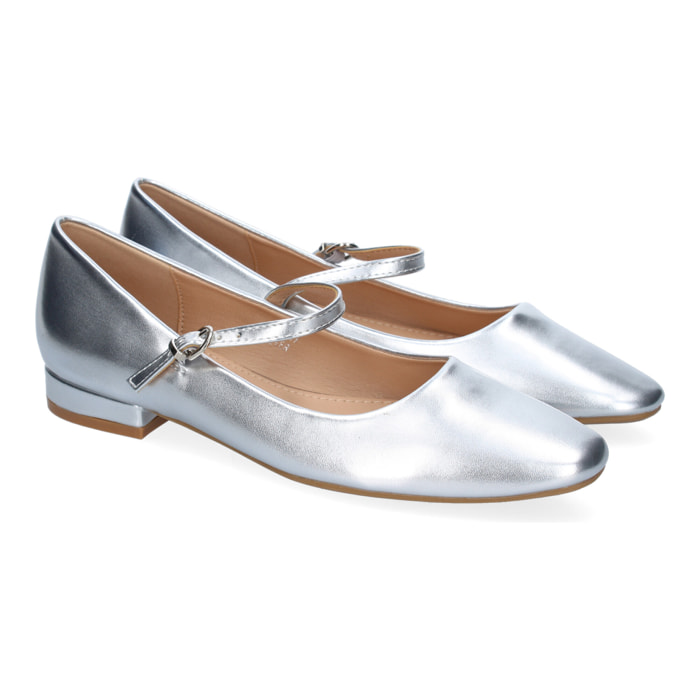 Zapato de Mujer tipo Bailarina Francesita con Elegante Diseño y Cierre de Hebilla