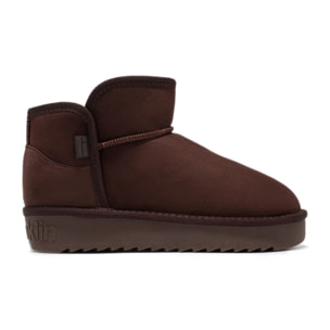 Botas de Mujer Estilo Australianas Corte Bajo Marrón Oscuro