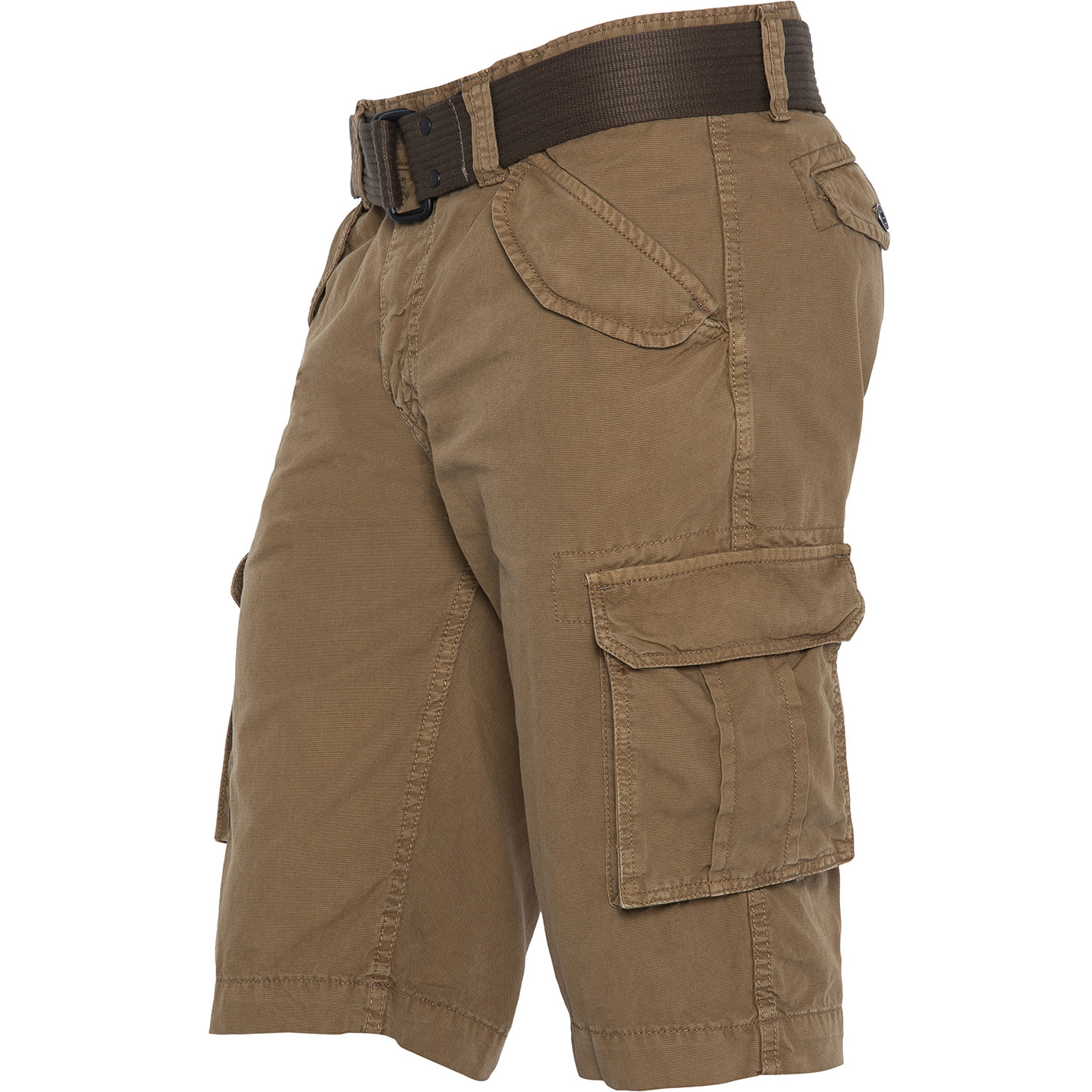 BERMUDA ARMY MULTIPOCKET CON CINTURA SCHOTT CAMEL