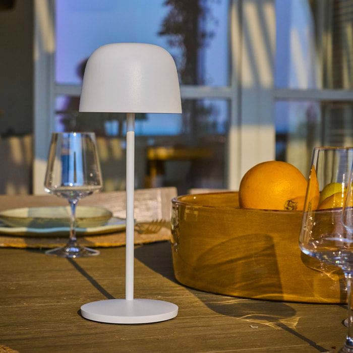 Lampe de table sans fil SOPHIA Blanc H28cm