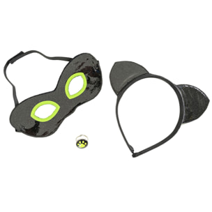 SET ACCESORIOS CAT NOIR