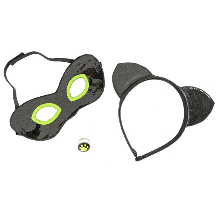 SET ACCESORIOS CAT NOIR