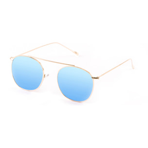 Gafas de sol PALO ALTO ATLANTA - Metal dorado / Plana revo azul