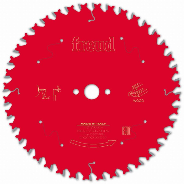 Lame pour scie circulaire portative FREUD - Ø184 2,4/1,6 AL16 Z40 BA 10° - F03FS09704 -FR11W002H