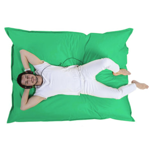 Pouf rectangulaire d'extérieur XXL 180x140cm vert THIES