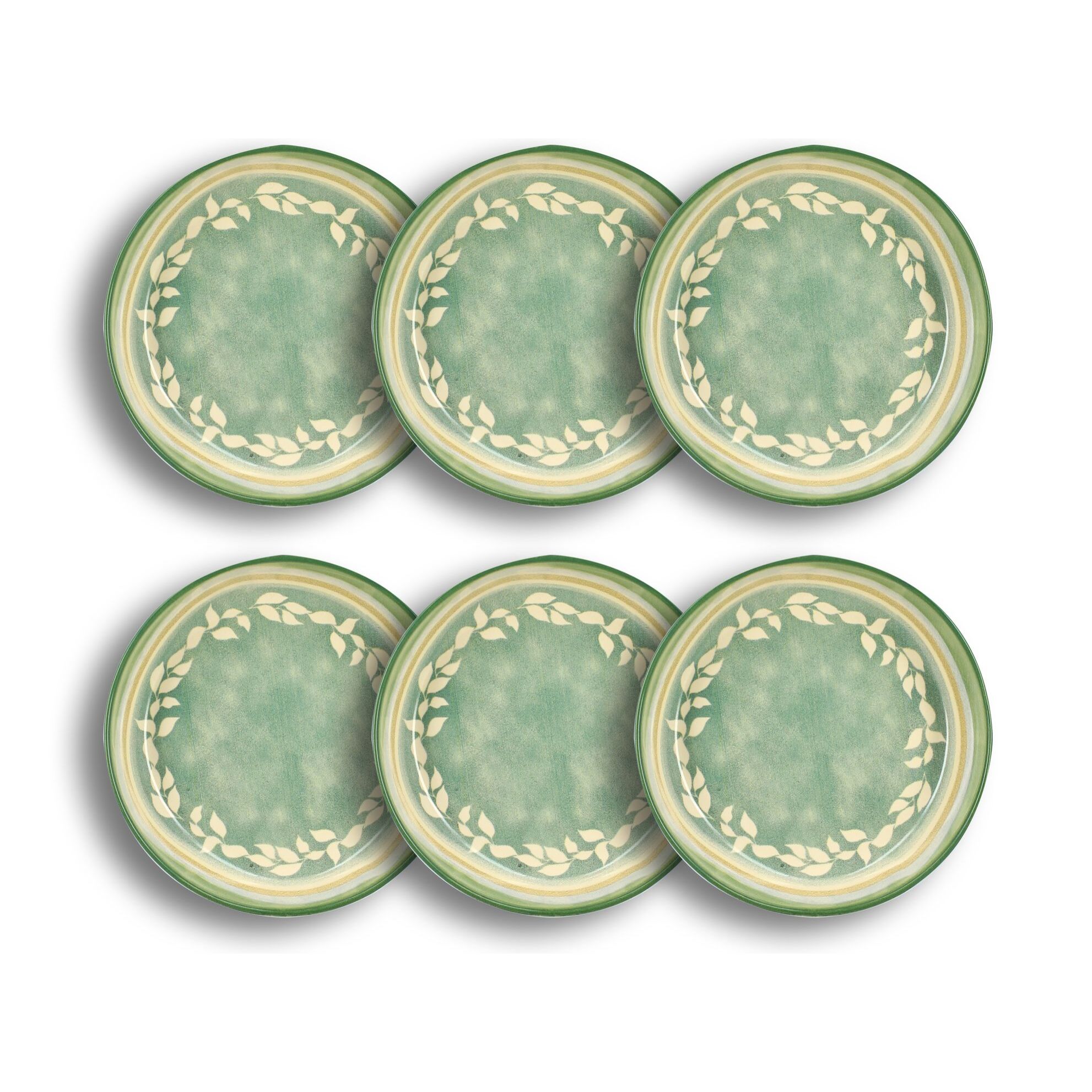 Lot de 6 coupelles en faïence verte 15,5cm CAPRIA