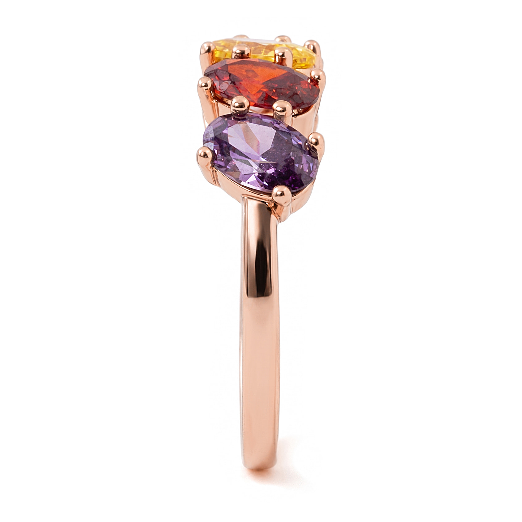 Anillo Sionvil acabado oro rosa 18k