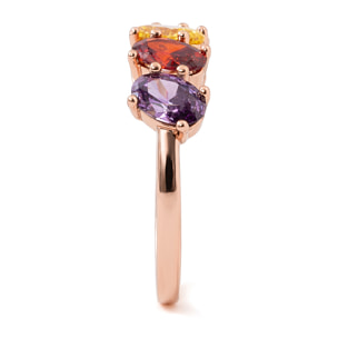 Anillo Sionvil acabado oro rosa 18k