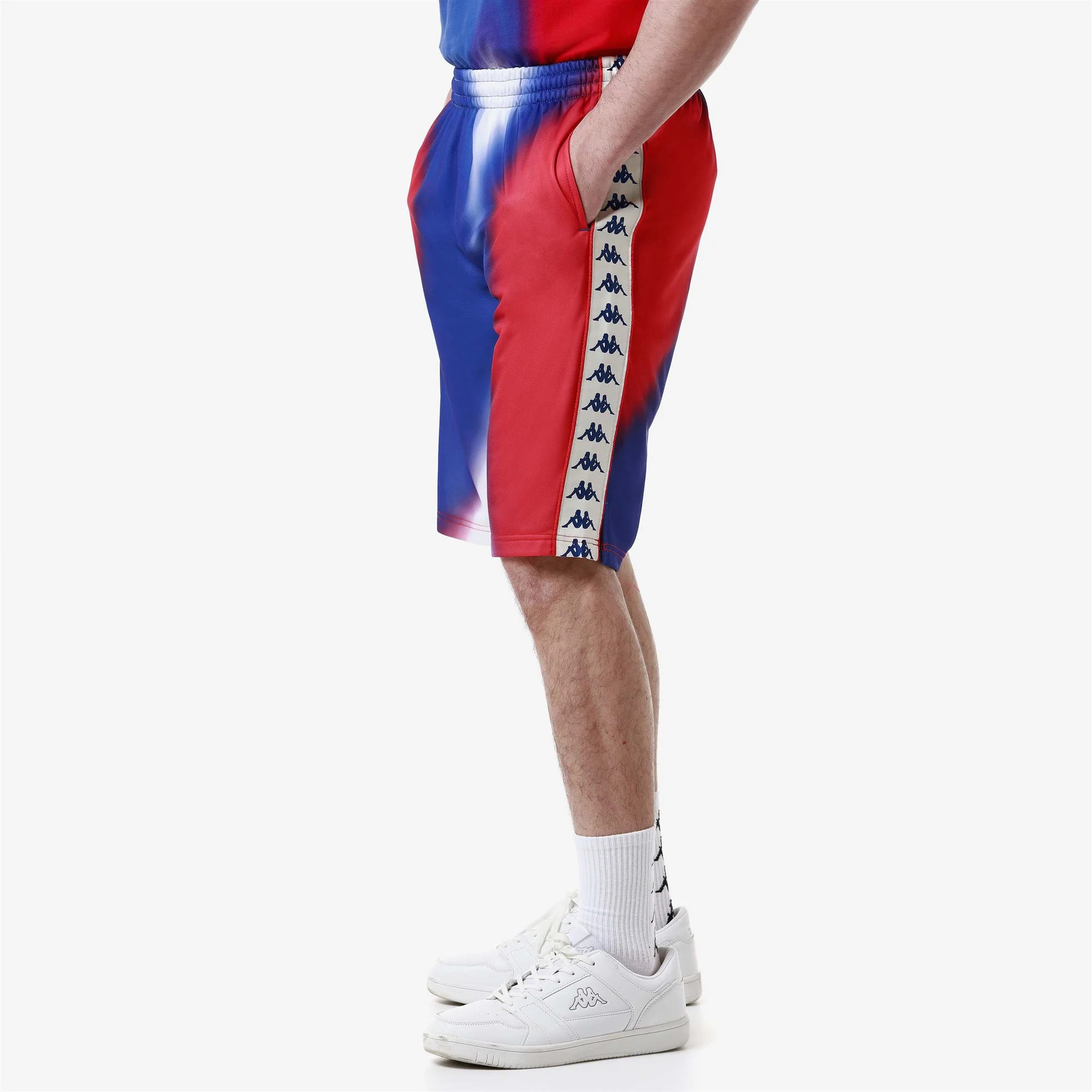 Kappa - Pantaloncini Uomo Blu - 222 BANDA SAIO 2 GRAPHIK