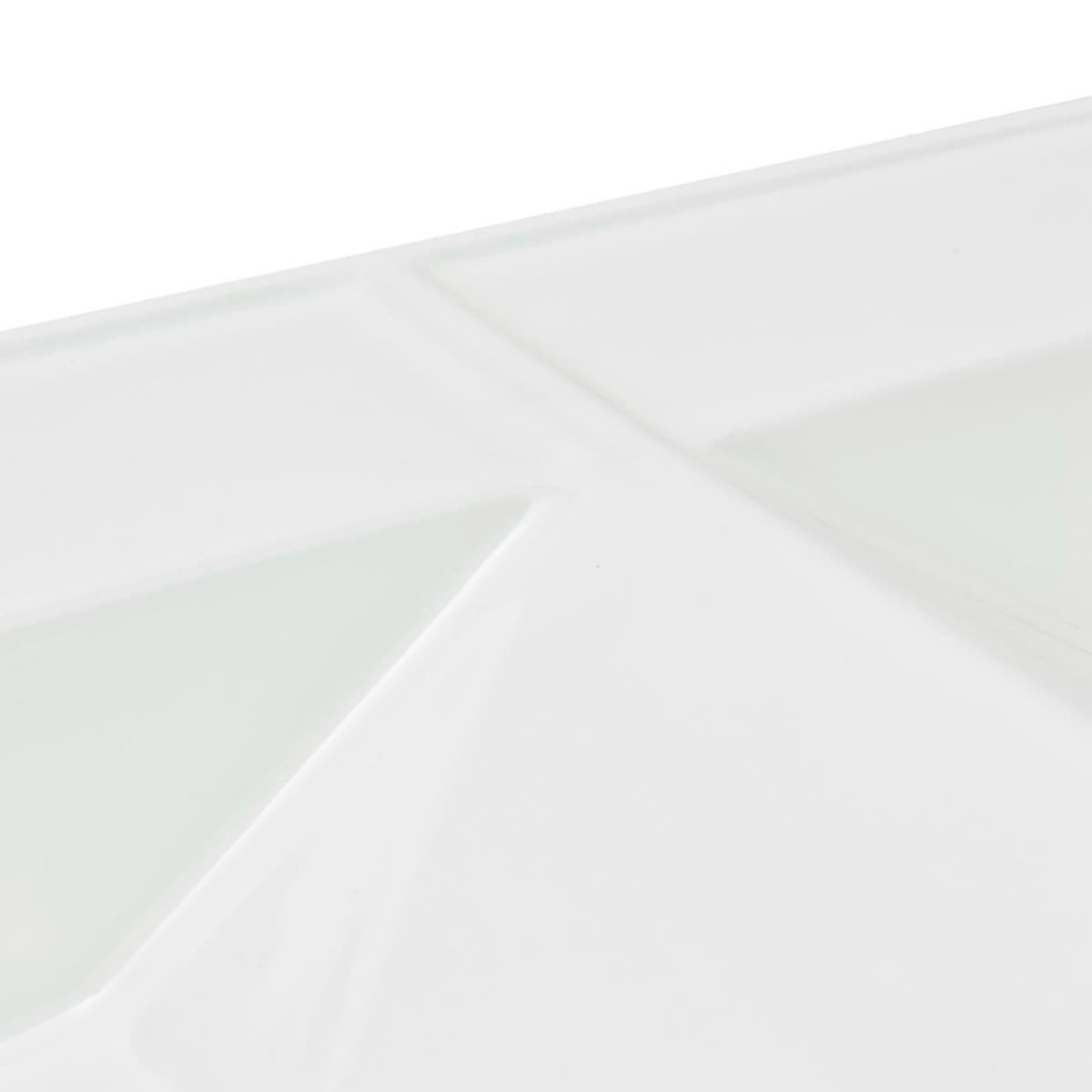 B-Way 121x46 cm double vasque semi-encastrée en céramique, pour meuble de salle de bain SATEVO120NA, blanc (SATBW212046)