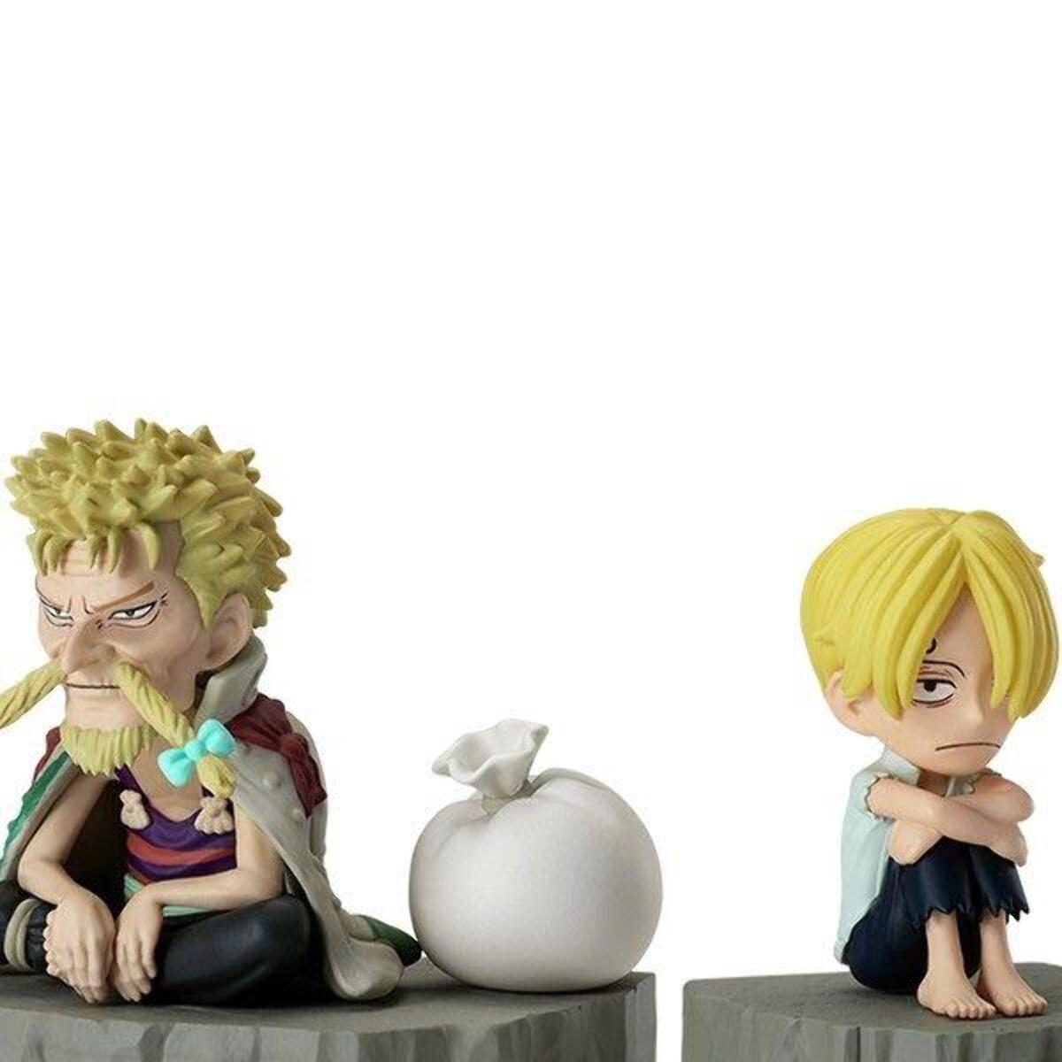 One Piece World Collectable Stories Sanji e Zeff Figura 6cm Banpresto