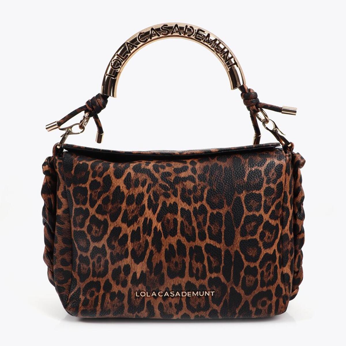 Tracolla Personalizzata Stampa Animalier Manico Metallico