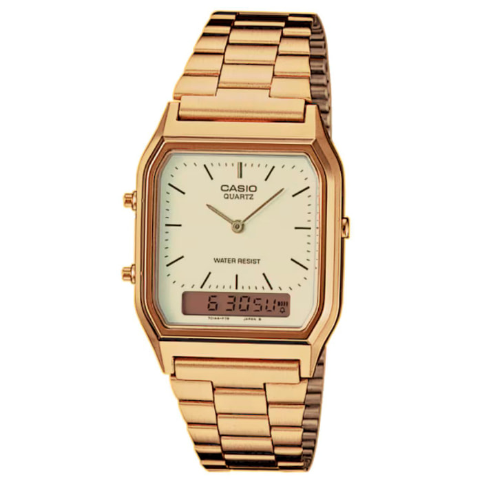Reloj Casio AQ-230GA-9D Unisex Analogico/digital Cuarzo con Correa de Acero inoxidable