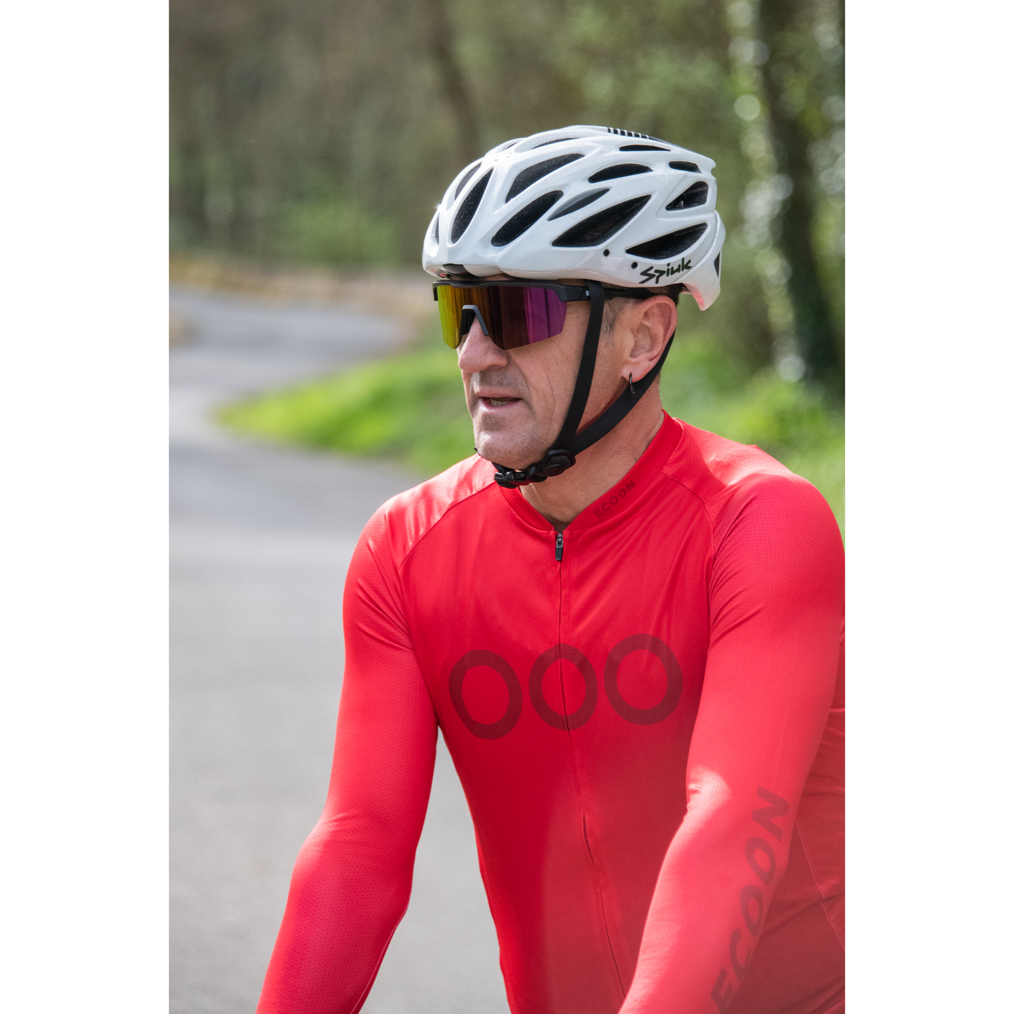 Maillot de manga larga ECOON modelo Tourmalet Men en color Rojo