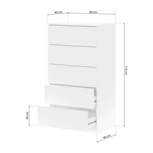 Cómoda Akari Blanco Artik (Blanco Mate)