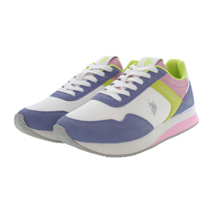 Sneakers U.S. Polo Assn Periwinkle-Lime