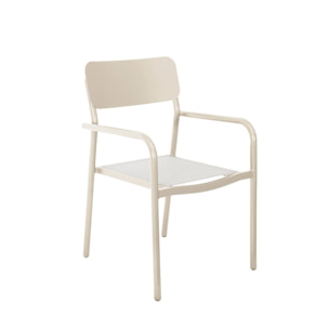 Table de jardin aluminium + 4 assises + 1 banc SAVANNAH + SACRAMENTO + MADISON