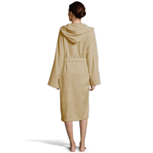 Bassetti Morbido Accappatoio 360 gr con Cappuccio 100% Cotone Uomo Donna Spugna Taglie Forti - ITALY Designed - Collezione VIVIAN - CORDA 4P