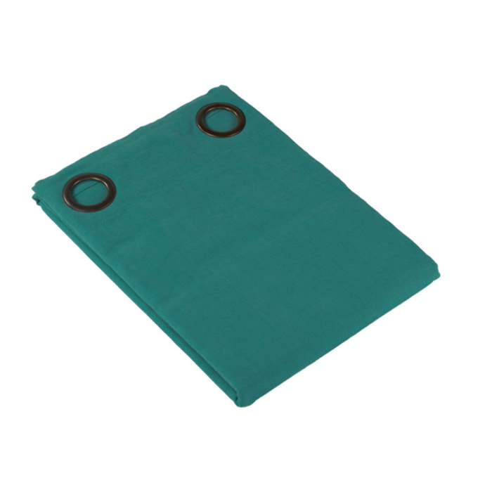 Rideau 140 x 250 cm vert avec 8 Œillets en Métal - LESTIA 4527