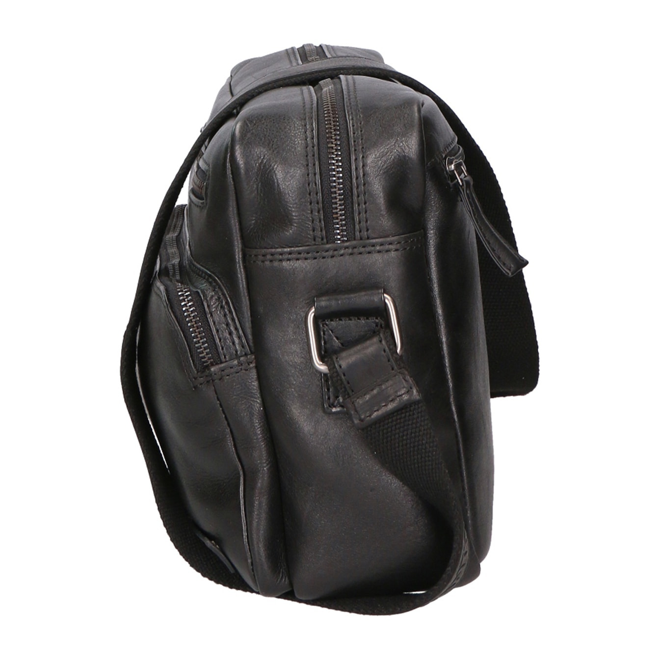 Borsa a tracolla unisex in vera pelle - Modello False - 100% pelle di vacchetta - 31.0 x 23.0 x 11.0 cm