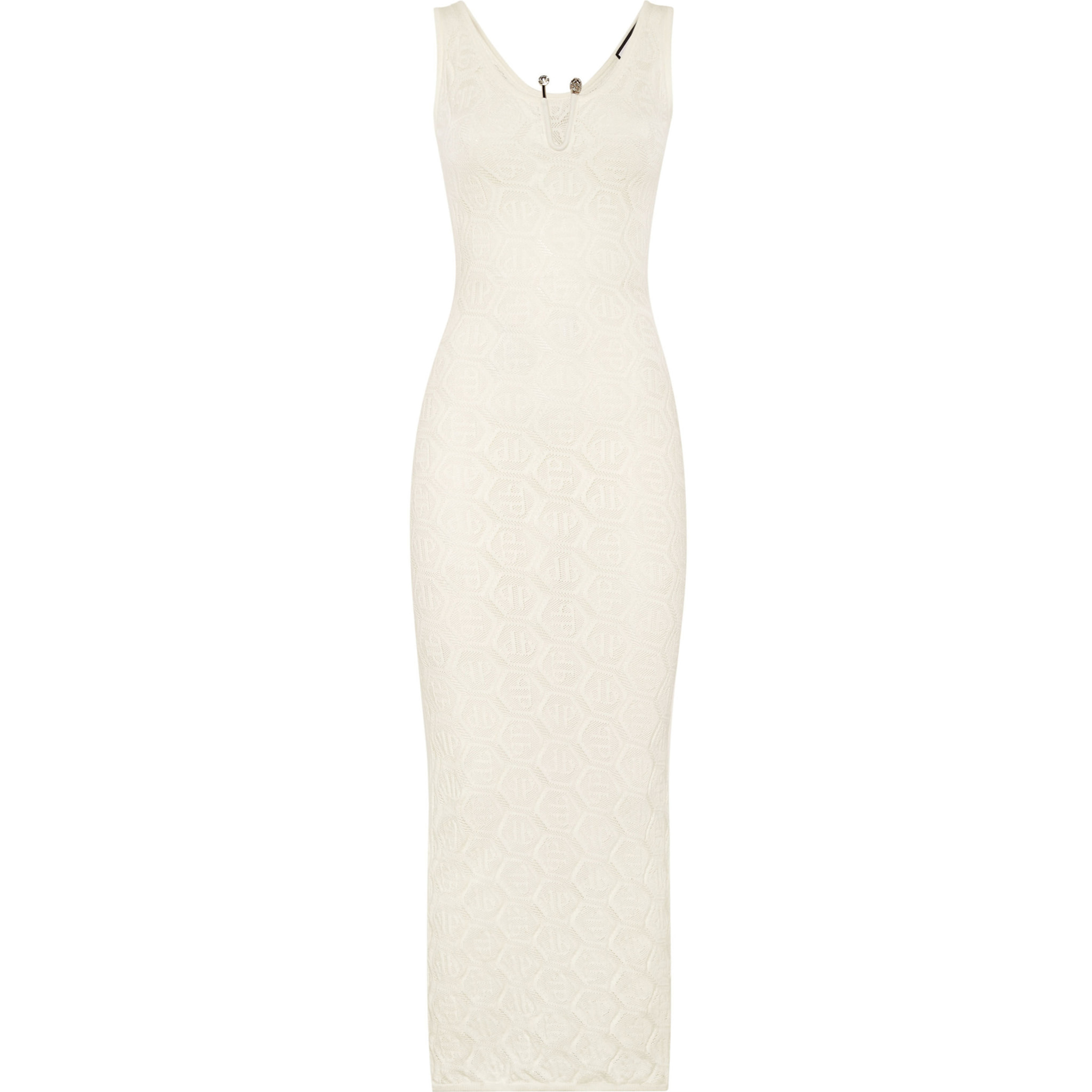 PHILIPP PLEIN Vestido de día de punto MONOGRAM
