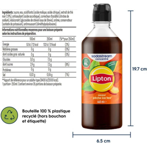 Concentré SODASTREAM Lipton Ice Tea Peche 440ml