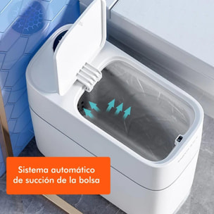 Papelera cubo de basura con diseño de adsorción automática 10incluye 20 bolsas de basura