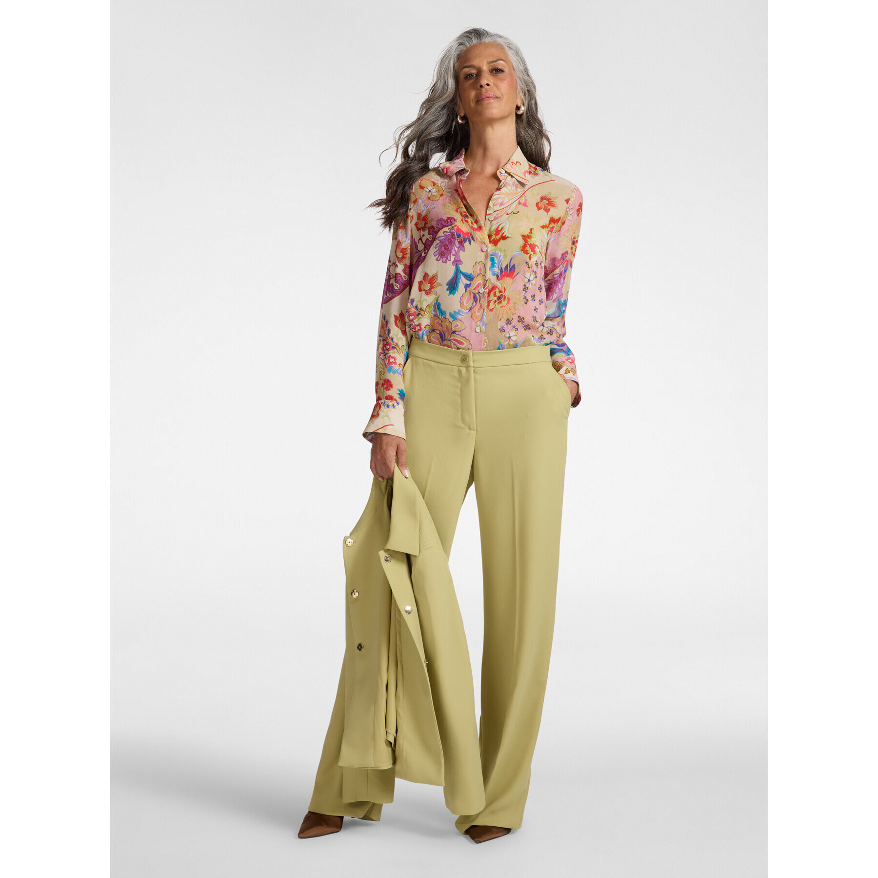 Elena Mirò - Camisa estampada - Rojo