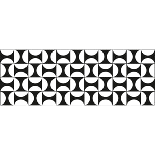 Alfombra de vinilo Eclipse 50x140 cm - PVC antideslizante, vinilica para cocina o salón, lavable, estilo geométrico