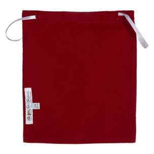 PIGIAMA BABY in flanella bordeaux