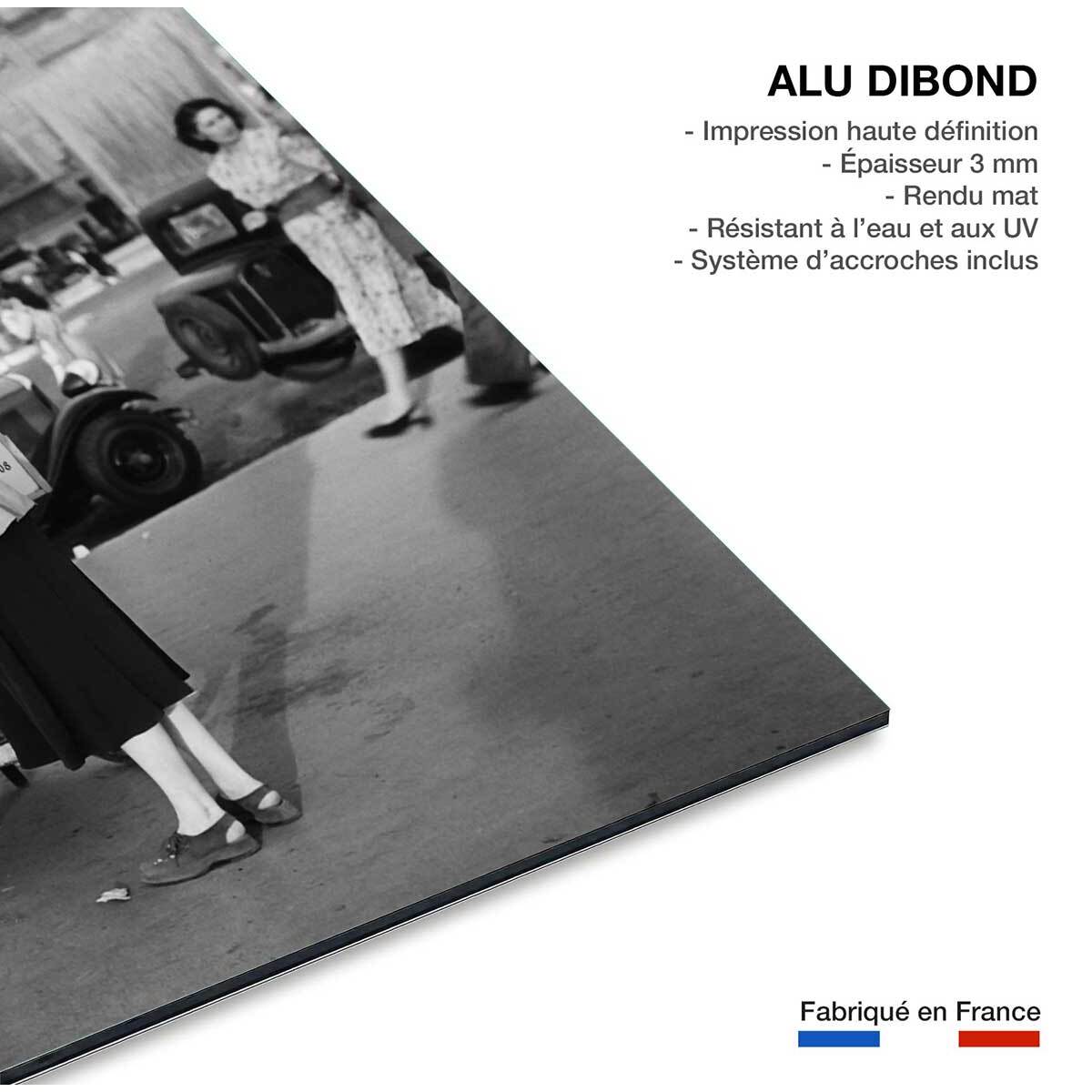 Deco photo ancienne de Marseille - Glaces Polos Tableau alu Dibond