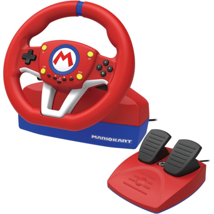 Volant + Pédalier HORI Pro Mini Mario Kart Switch