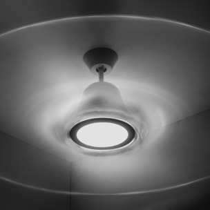 Forlight Ventilador IP20 Tiga LED 18.9W 3000K Blanco brillante Transparente