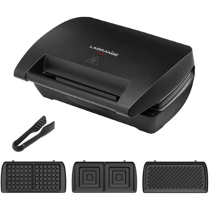 Croque/gaufre LAGRANGE Mini MAXI 2 plaques gauf+croq+pani 28663