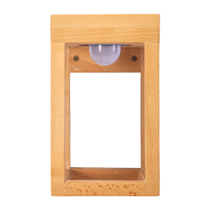 FORLIGHT Sobremesa Exterior IP54 LED 3W Blanco Neutro - 4000K Imitación Madera para Jardín, Terraza