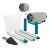 Set di Rulli Ricaricabili Antigoccia Roll'N'Paint - Grigio - Poliestere - 1 Litro