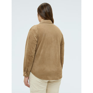 Fiorella Rubino - Camicia soft touch - Marrone