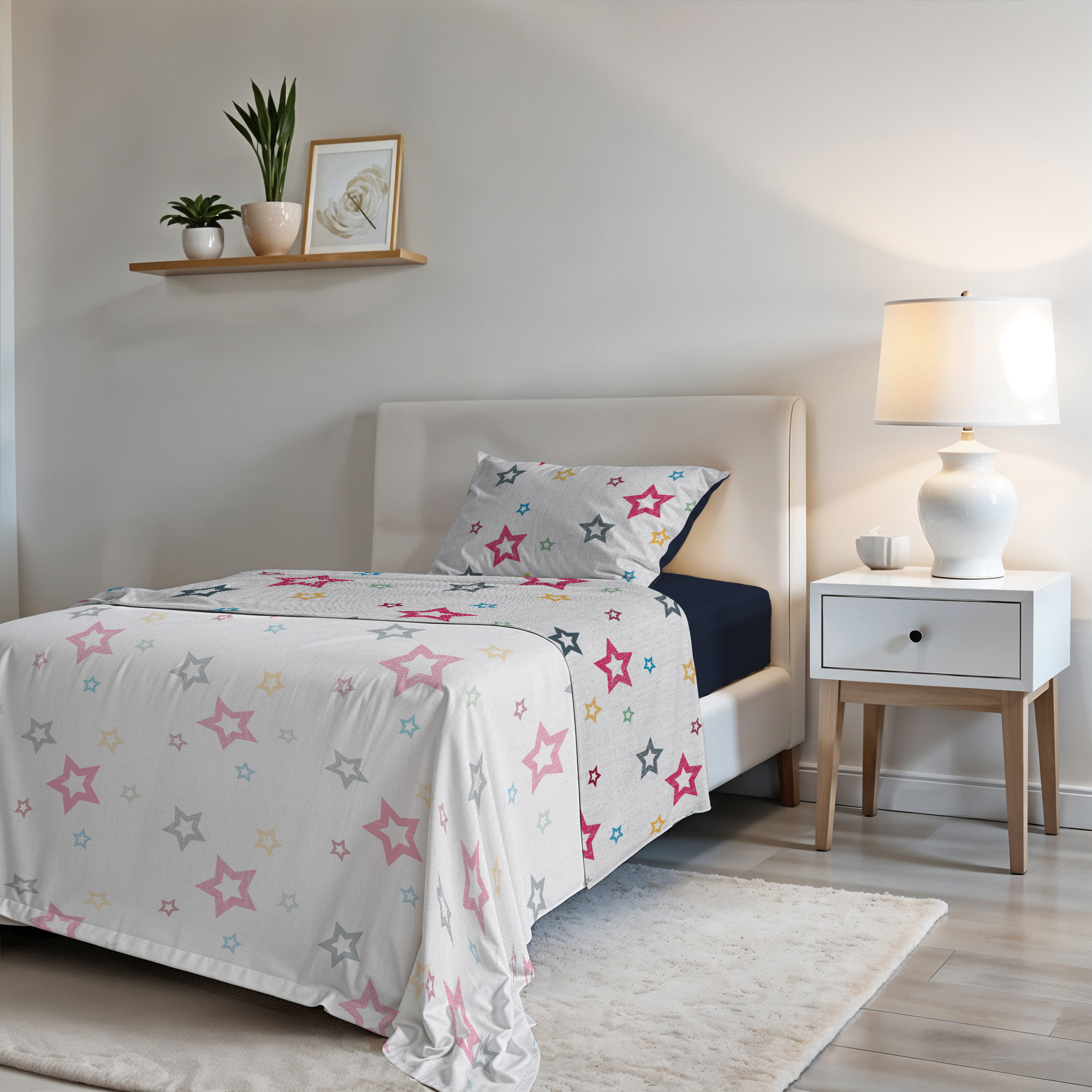 COMPLETO LETTO FASHION, 100% Microfibra, No Stiro - SUPERSTAR