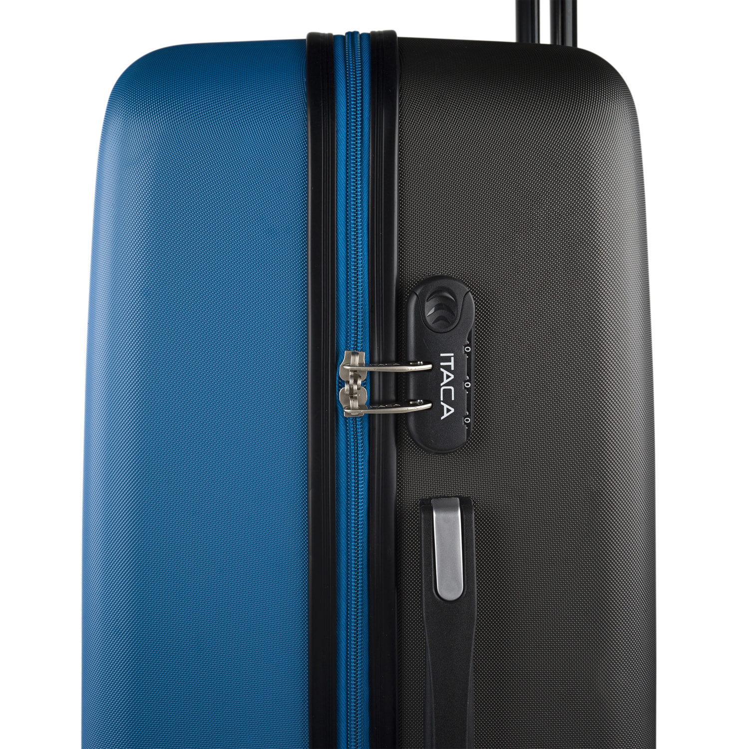 Juego De Maletas Rígidas Abs Itaca Tiber Azul-Antracita