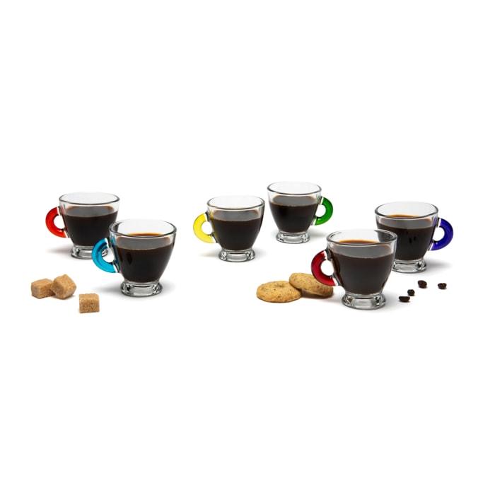 Set 6 Tazzine Caffè Excelsa – Limpido, Vetro Trasparente